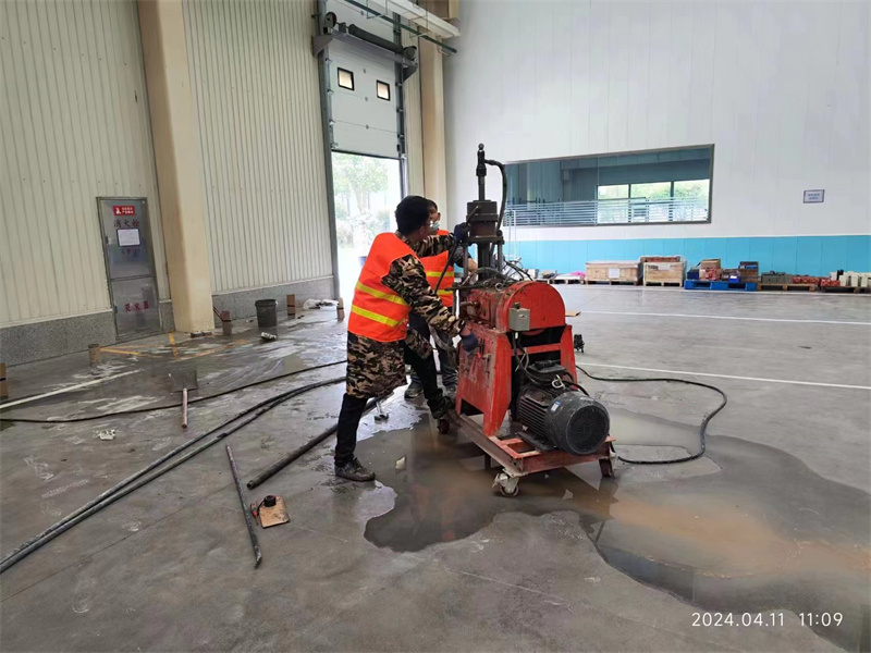 市北厂房地面下沉塌陷注浆加固施工